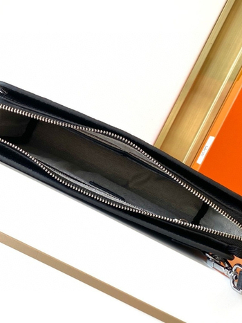 Muška clutch torba od prave kože i prvog sloja teleće kože (Otporna na habanje; Podstava od teleće kože; Poslovna putovanja)