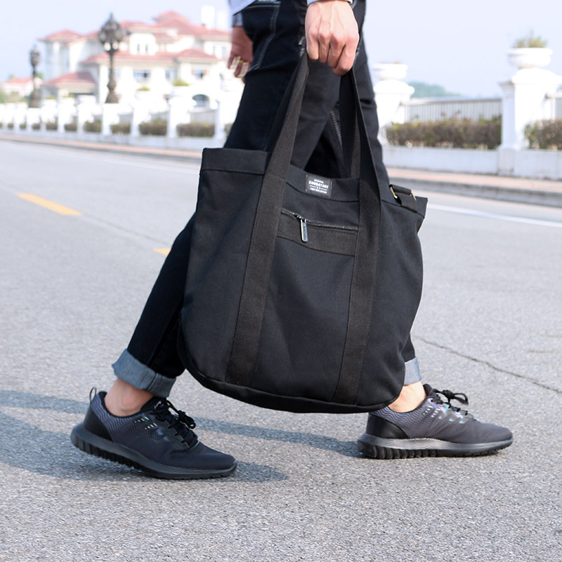 Muška platnena crossbody torba – ulični stil, model 1713, smanjenje opterećenja