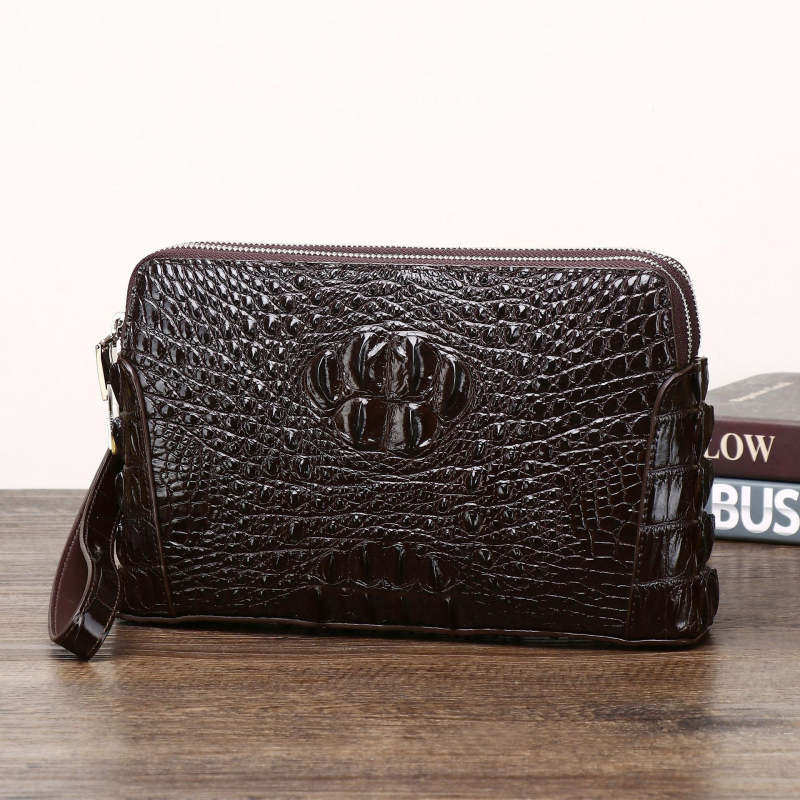 Muška clutch torbica od silikona, urbani stil, životinjski uzorak, dvostruki zatvarač