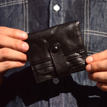 Ανδρικό πορτοφόλι από γνήσιο δέρμα, πρώτη στρώση βοοειδούς δέρματος, επένδυση βοοειδούς δέρματος, κυκλοφόρησε το χειμώνα 2024