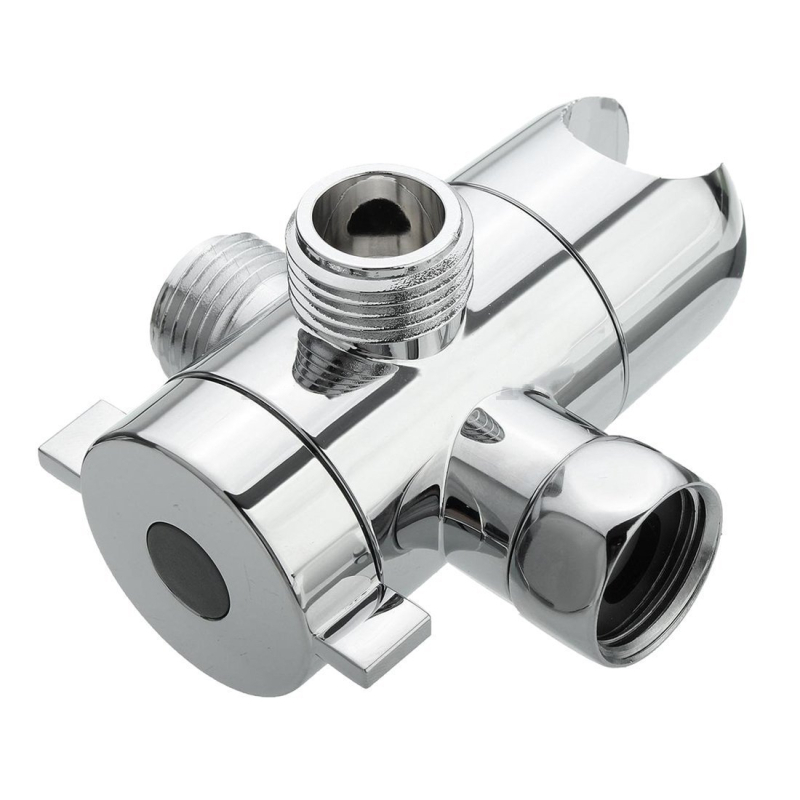 Trojezglobni vodeni razvodnik za tuš s gornjim raspršivačem, model 91001, ABS, CUPC, 1/2G navoj, 21 mm grana