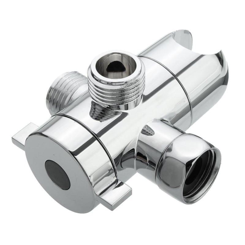 Trojezglobni vodeni razvodnik za tuš s gornjim raspršivačem, model 91001, ABS, CUPC, 1/2G navoj, 21 mm grana