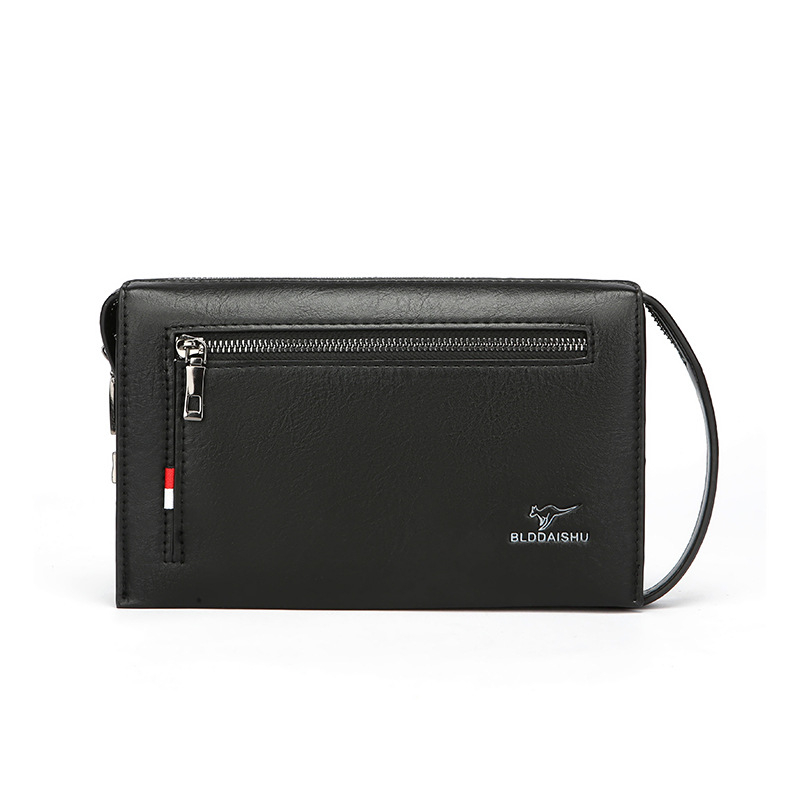 Мъжка клъч чанта - Бизнес стил за ежедневни пътувания (PU материал; против кражба; водоустойчив; износоустойчив; съвместимост с 11-инчов лаптоп)