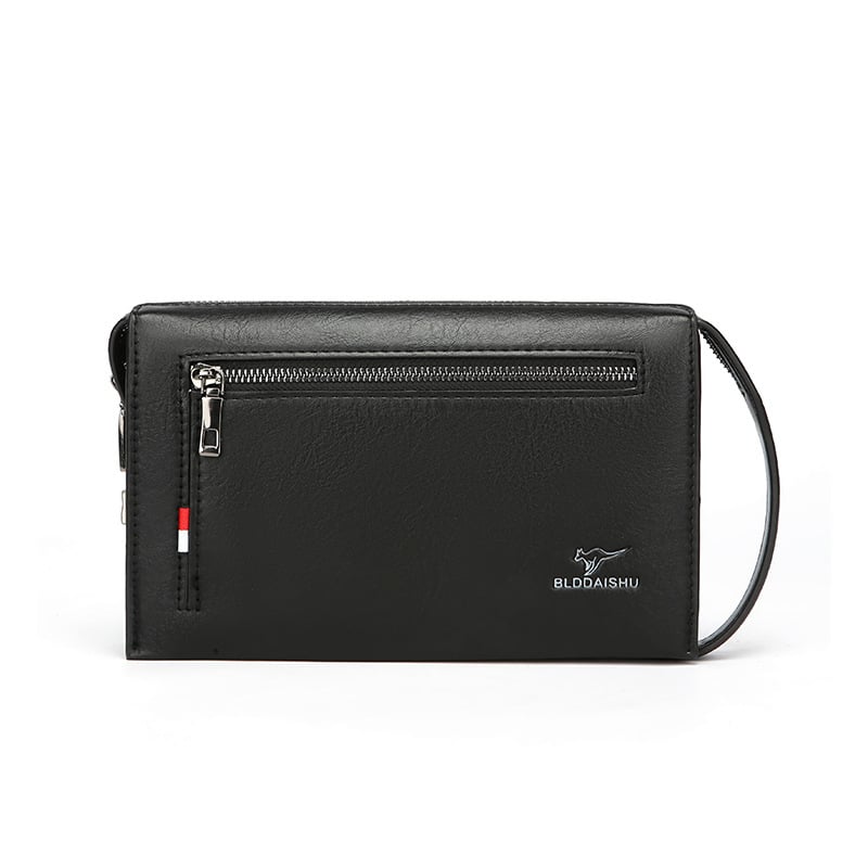 Мъжка клъч чанта - Бизнес стил за ежедневни пътувания (PU материал; против кражба; водоустойчив; износоустойчив; съвместимост с 11-инчов лаптоп)