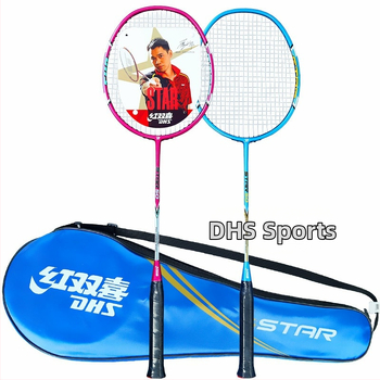 Бадминтон ракета, пълен карбон, изключително лека, тегло 95–100 г, дебелина на дръжката G3, подходяща за деца