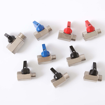 Guľový ventil z karbónovej ocele, šesťuholný spoj, ručné ovládanie, pevná konštrukcia, pre vodu