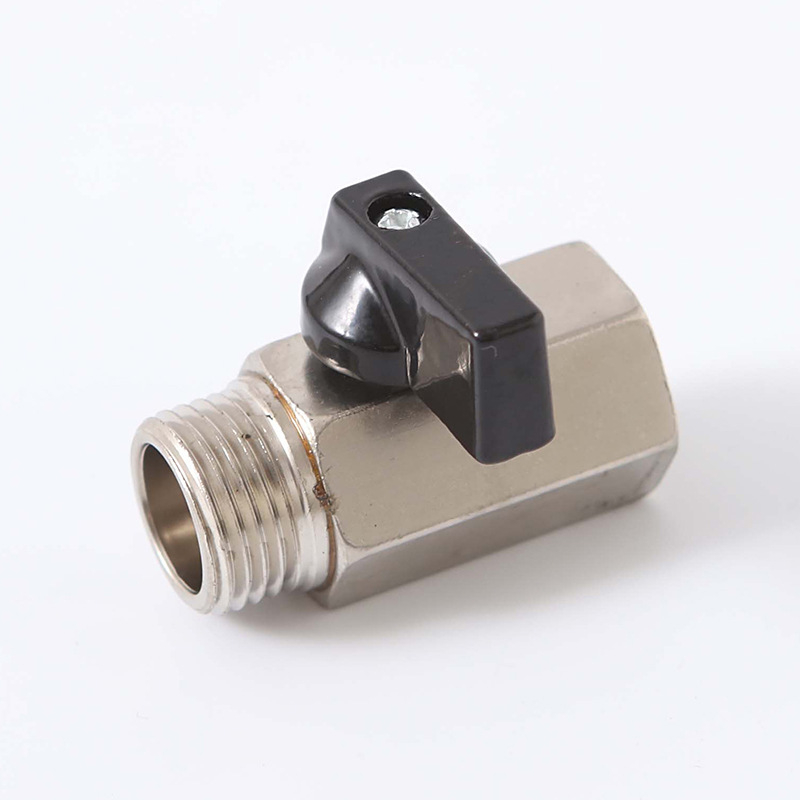 Guľový ventil z karbónovej ocele, šesťuholný spoj, ručné ovládanie, pevná konštrukcia, pre vodu