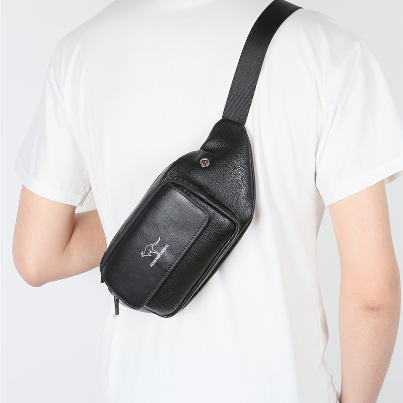 Muška torba za struk u uličnom stilu, PU materijal, model 069