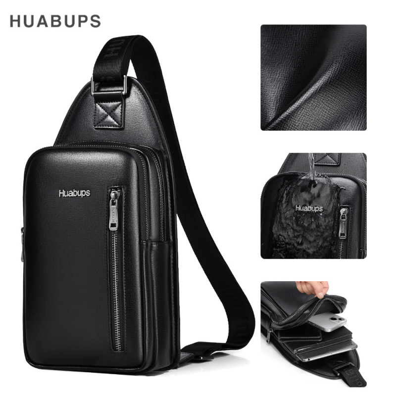 Muška crossbody torba, gradski stil, PU koža, vodootporna, velika zapremina, svakodnevna upotreba