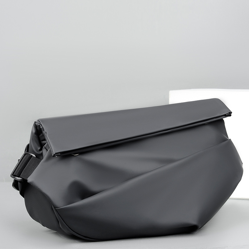 Muška crossbody torba - PU koža, vodootporna, jednobojna, kompatibilna s 8-inčnim prijenosnikom, model 91299