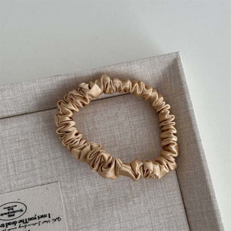 Копринени ластици за коса за кок — ръчна изработка, висока еластичност, без увреждане на косата