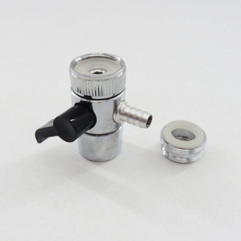 Ventil za pročišćivač vode, cinkova legura, model 240402-02, 24 mm podijeljeni ventil, grane cijevi 6/8/10/12 mm, za vodu, modern stil