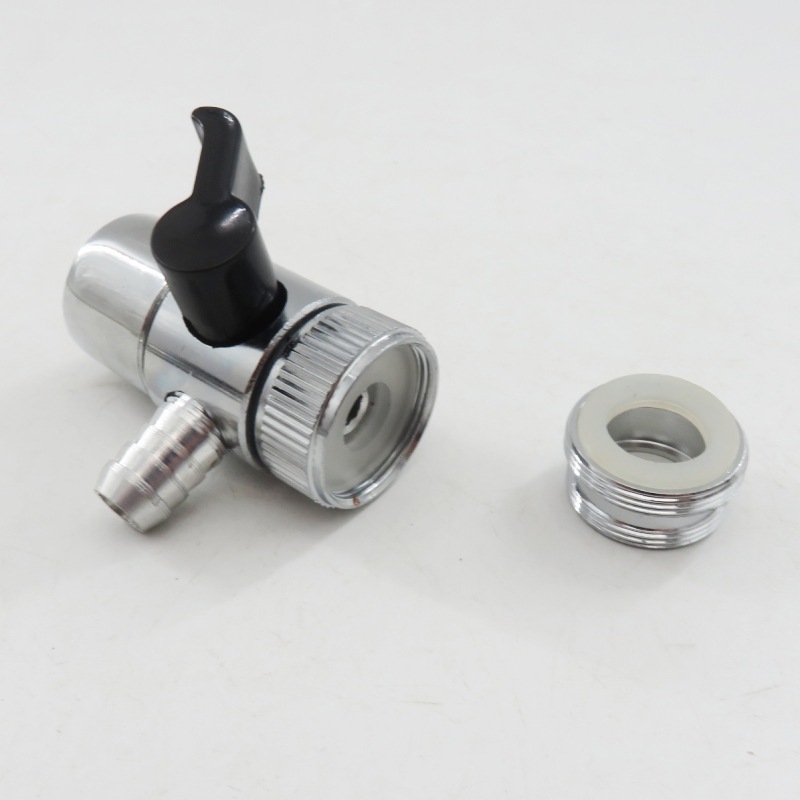 Ventil za pročišćivač vode, cinkova legura, model 240402-02, 24 mm podijeljeni ventil, grane cijevi 6/8/10/12 mm, za vodu, modern stil