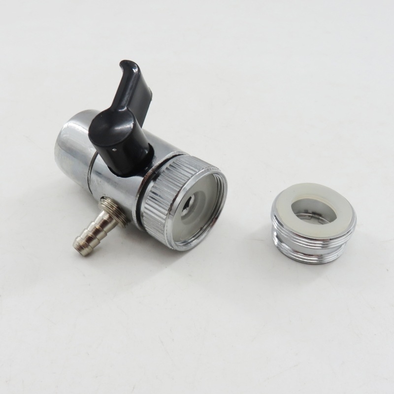 Ventil za pročišćivač vode, cinkova legura, model 240402-02, 24 mm podijeljeni ventil, grane cijevi 6/8/10/12 mm, za vodu, modern stil