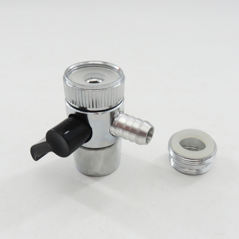 Ventil za pročišćivač vode, cinkova legura, model 240402-02, 24 mm podijeljeni ventil, grane cijevi 6/8/10/12 mm, za vodu, modern stil