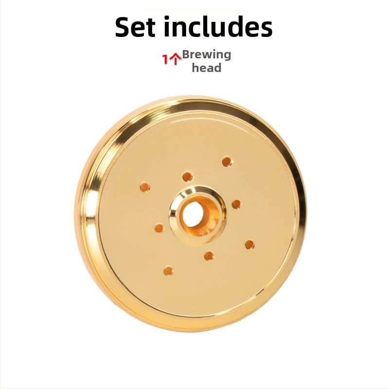 Глава за варене на кафе с водоразпределител, мрежа за разпределение на водата и уплътнение, от неръждаема стомана и силикон, съвместима с Nuova Appia