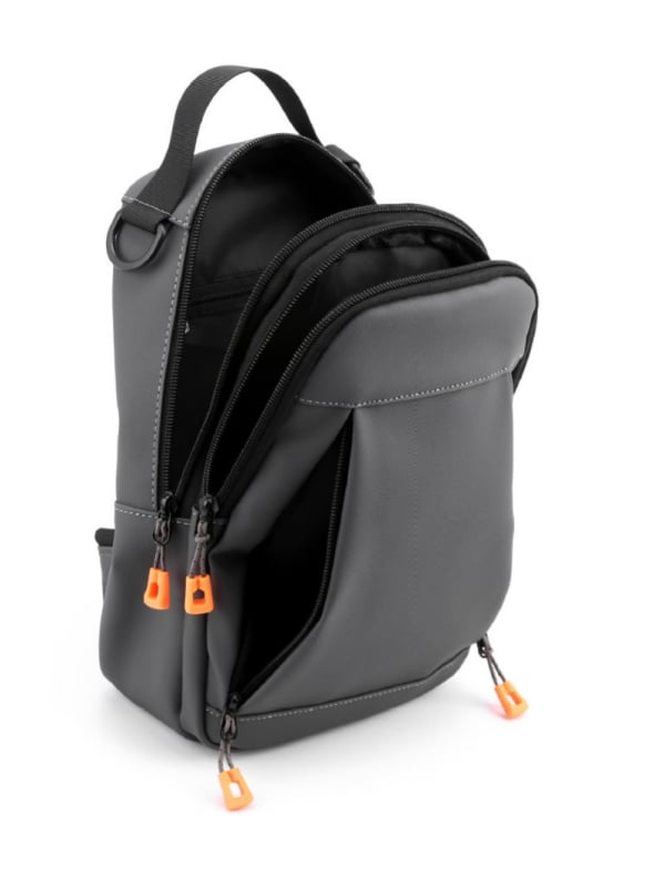 Muška crossbody torba od sintetičke kože, USB priključak, vodootporna, izdržljiva, sklopiva, model 9953B, za svakodnevna putovanja