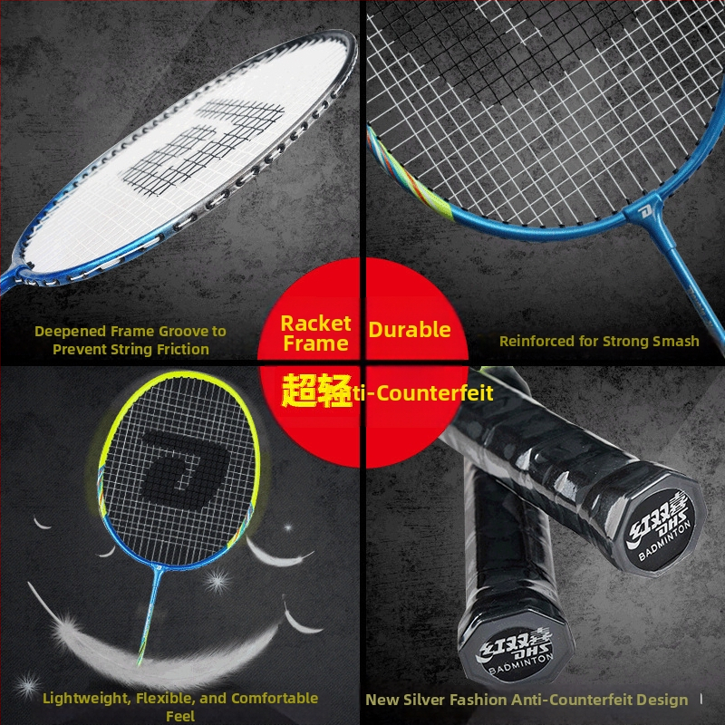 DHS tollaslabdaütő - keret vasötvözetből, tömeg 90–94 g, közvetlen lövés, 2 darabos készlet