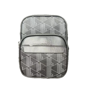 Muška crossbody torba - Street Trend stil, PU materijal, vodootporan, otporan na habanje, geometrijski uzorak