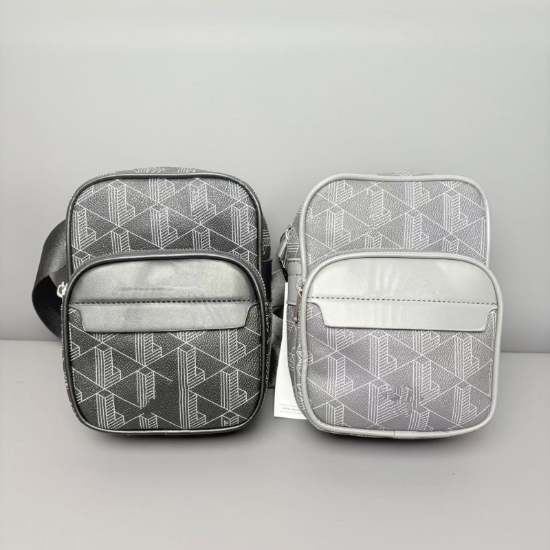 Muška crossbody torba - Street Trend stil, PU materijal, vodootporan, otporan na habanje, geometrijski uzorak