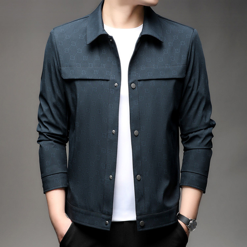 Beroni αντρικό μπουφάν σε εφαρμογή σλιμ-φιτ, παχύ υλικό, 100% πολυεστέρας με Λύκρα, για ενήλικους άνδρες, άνοιξη 2025