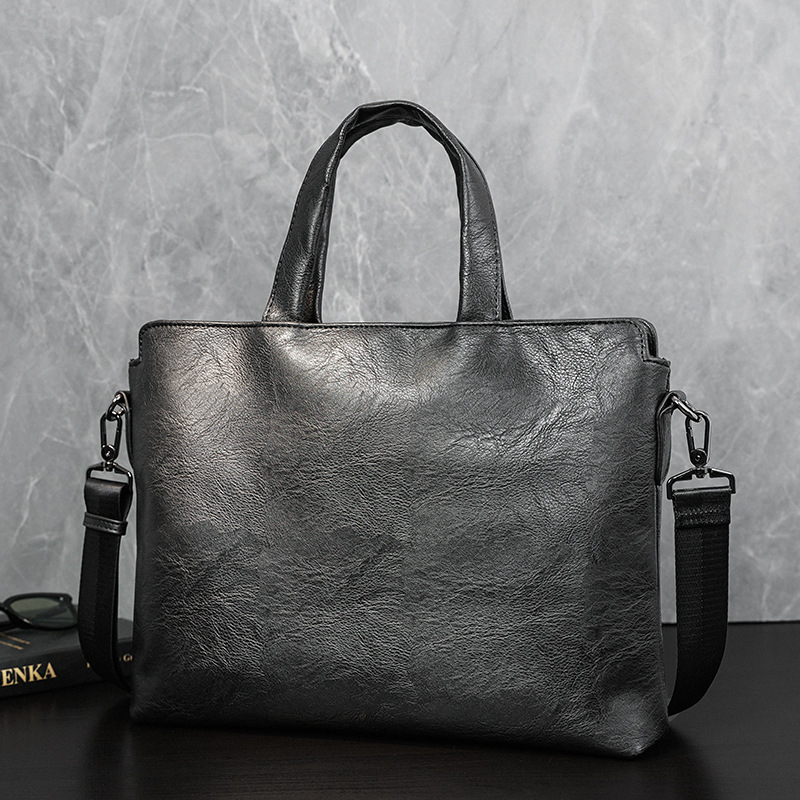 Muška torba od PU kože, brenda ETONWEAG, solidan uzorak, poliester podstava, svakodnevna crossbody torba