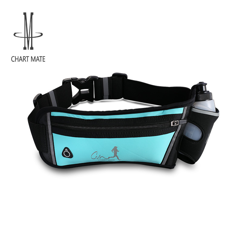 Geantă de talie unisex pentru alergare în aer liber, buzunar pentru sticla de apă, impermeabilă și respirabilă, poliester, accesoriu sport multifuncțional