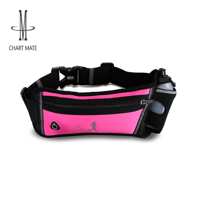 Geantă de talie unisex pentru alergare în aer liber, buzunar pentru sticla de apă, impermeabilă și respirabilă, poliester, accesoriu sport multifuncțional