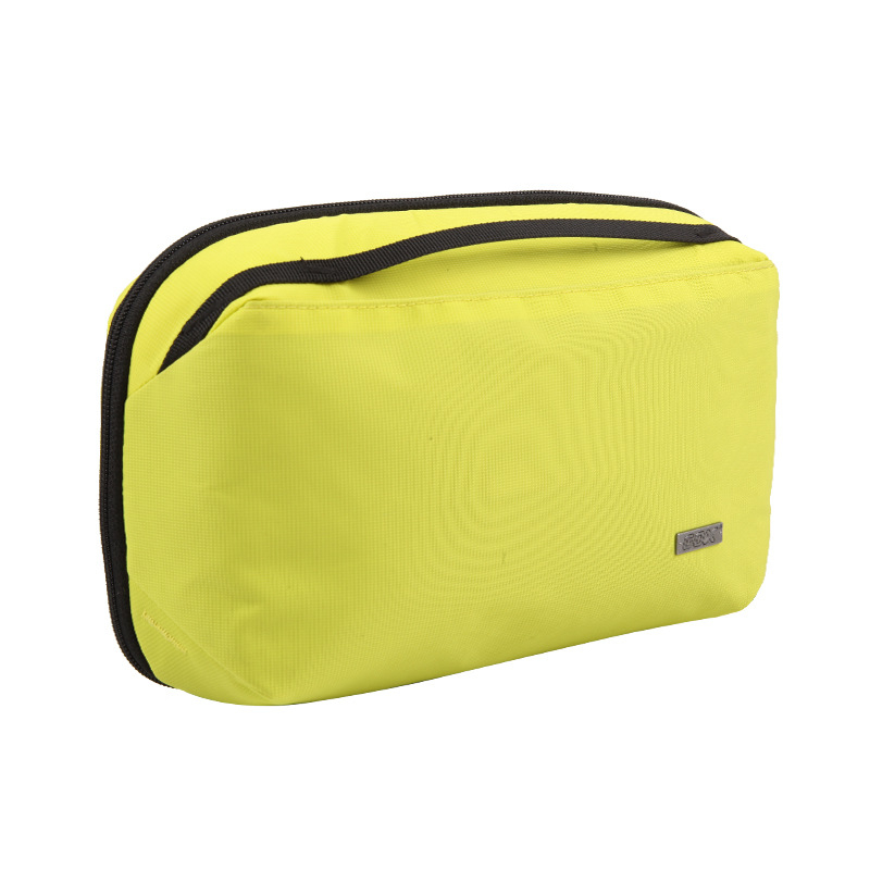 Putna torbica za toaletne potrepštine s odjeljkom za suho i mokro, unisex, poliester, gradski minimalistički stil, kapacitet ispod 20 L, za putovanja u slobodno vrijeme