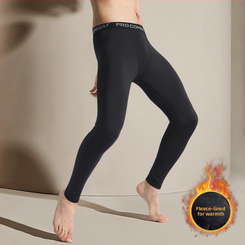 Ανδρικό αθλητικό σετ συμπίεσης: απορρόφηση υγρασίας, γρήγορο στέγνωμα, μίξη milk silk πολυεστέρα (80%), υψηλή μέση, στενή εφαρμογή, κατάλληλο για τρέξιμο, ποδηλασία και μπάσκετ