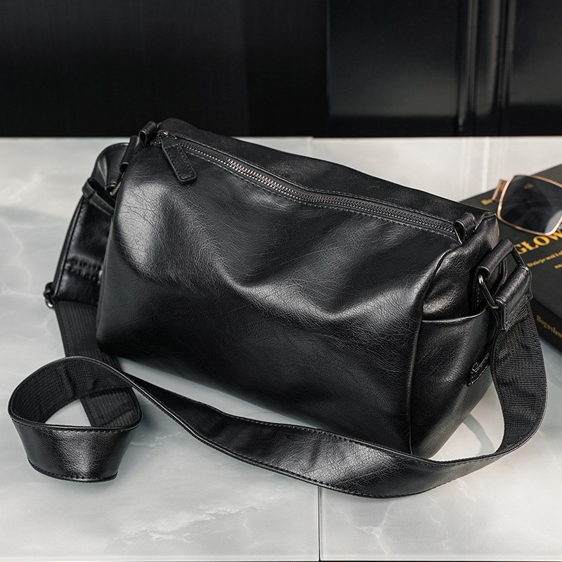 Muška crossbody torba – ulični stil, PU, ultralakša, za putovanja i slobodno vrijeme, proljeće 2025