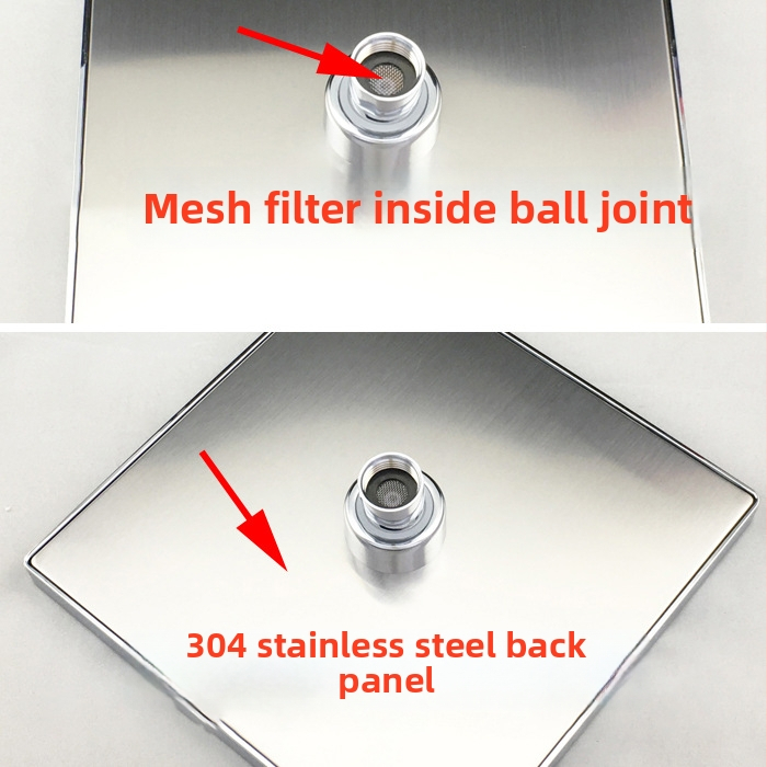 Cap de duș Top Spray - cromat, conexiune filetata, model H8276, funcții: jet, masaj, ploaie
