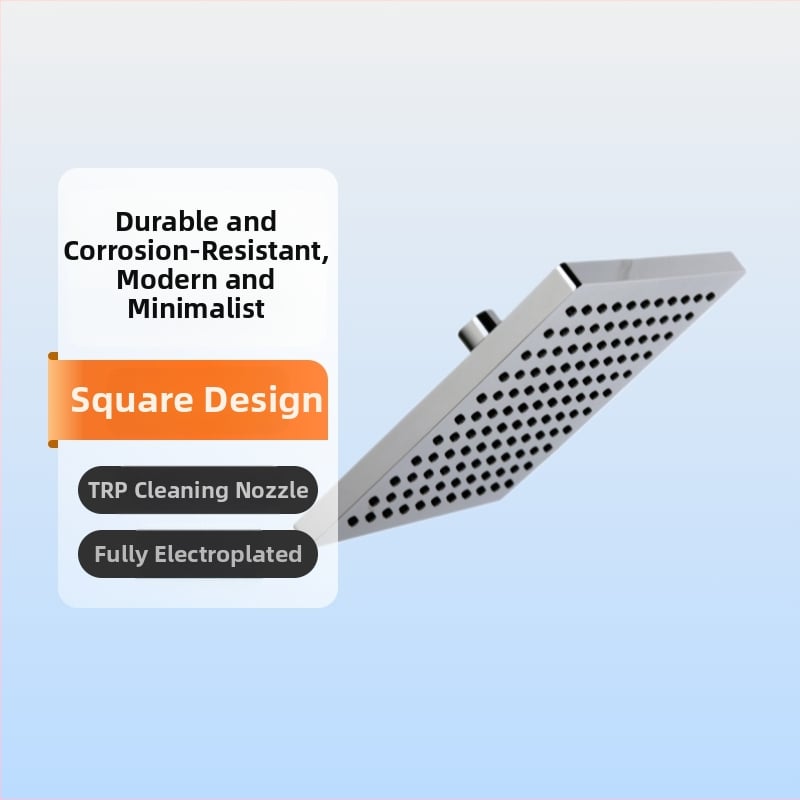 Cap de duș Top Spray - cromat, conexiune filetata, model H8276, funcții: jet, masaj, ploaie