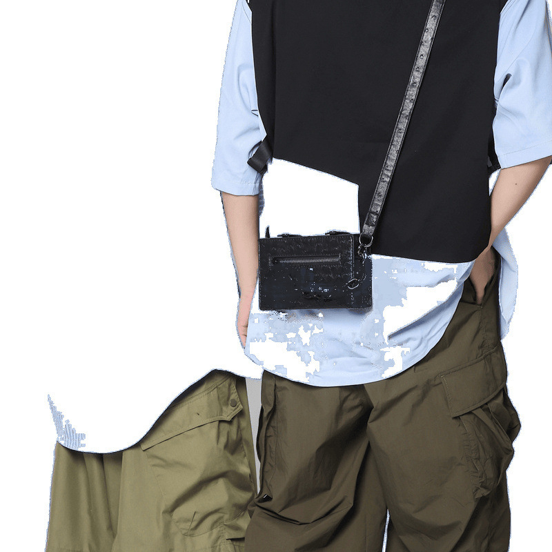 Muška crossbody torba, kutija-stil, međunarodni trend, PU podstava, za putovanja u slobodno vrijeme