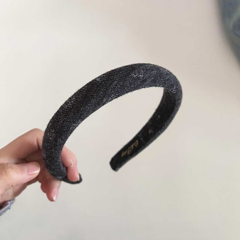 Korejskog stila retro čelenka s malim cvjetnim uzorkom, pletena čelenka od spužvastog materijala za žene, s visokim krojem, elegantna i svestrana