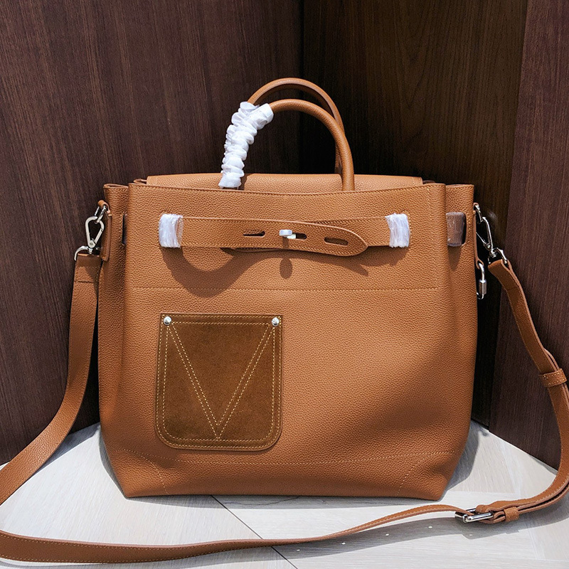 Muška Tote torba — gradski minimalistički stil, pravi kožni materijal, Top Grain Cowhide, podstava od poliester, Zhuowei