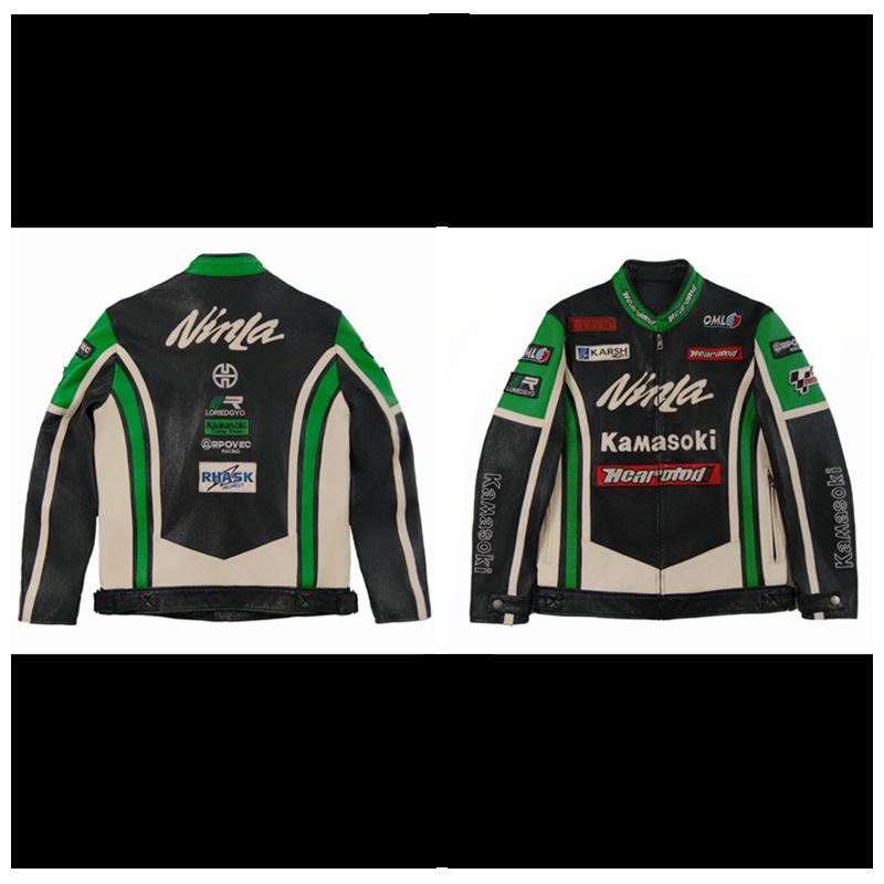 Δερμάτινο μπουφάν PU, γιακά τύπου Lapel, μονόκουμπωτο κλείσιμο, φαρδιά γραμμή, πλαϊνές τσέπες, διακοσμητικά κεντήματα με διασταυρωμένο σχέδιο