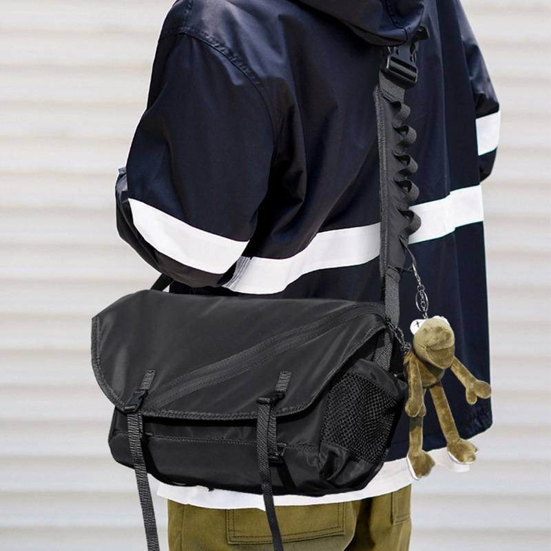 Geantă crossbody pentru bărbați Vicni, din nailon, stil urban minimalist, durabilă, căptușeală din poliester