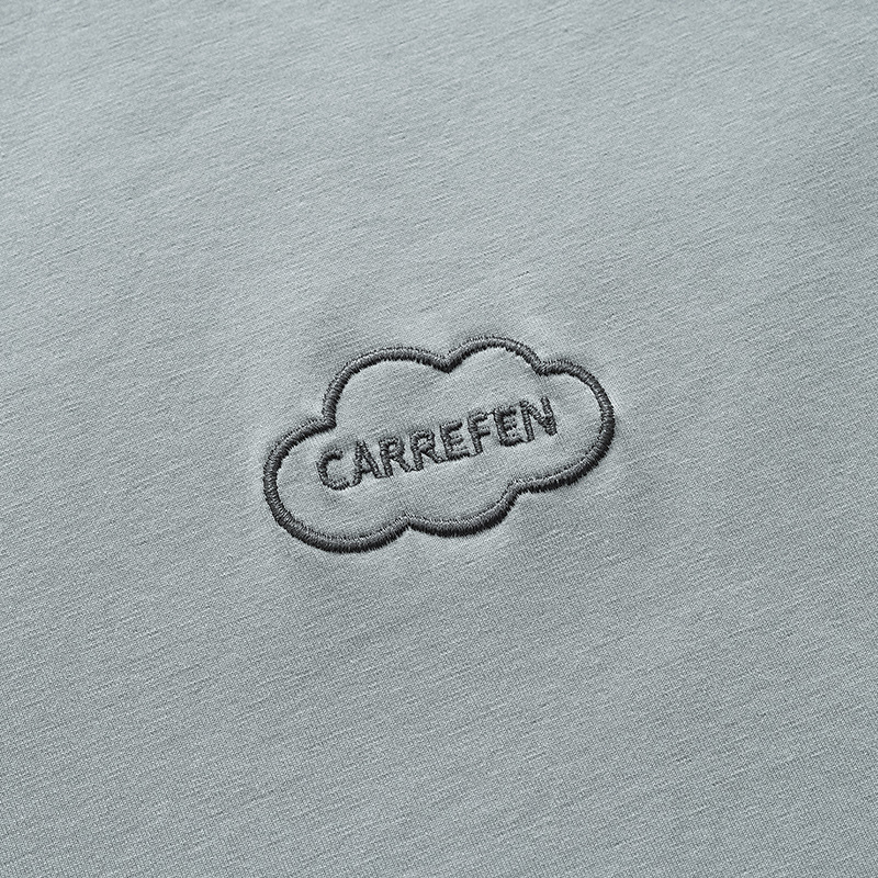 Set de pijamă bărbați din bumbac 100% – guler rotund, mâneci 3/4, pantaloni, țesătură ușoară 161–180 g/m²