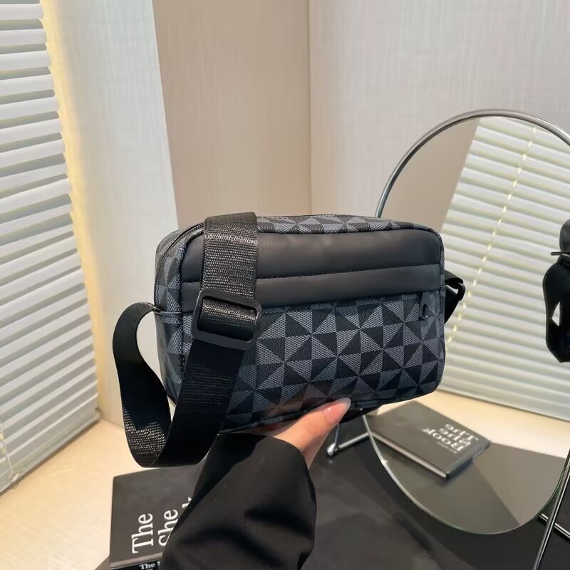 Muška crossbody torba u ulicnom stilu, PU materijal, životinjski uzorak, podstava od poliestera, Lingzhi Kangaroo