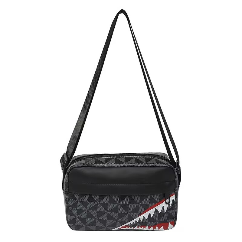 Muška crossbody torba u ulicnom stilu, PU materijal, životinjski uzorak, podstava od poliestera, Lingzhi Kangaroo
