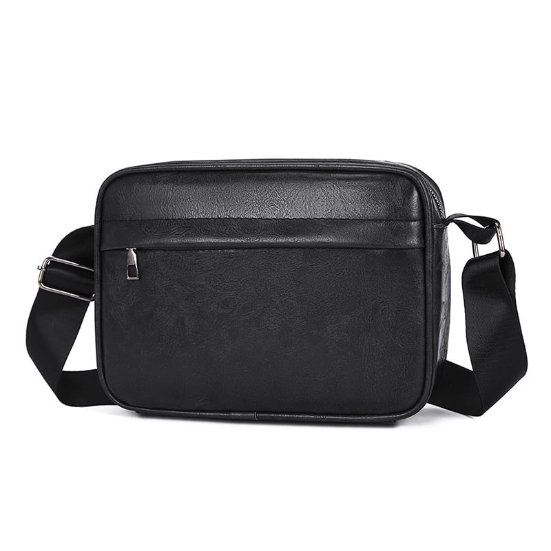 Muška crossbody torba u street stilu, PU koža, anti-theft funkcija, jednofarbni uzorak, podstava od poliester