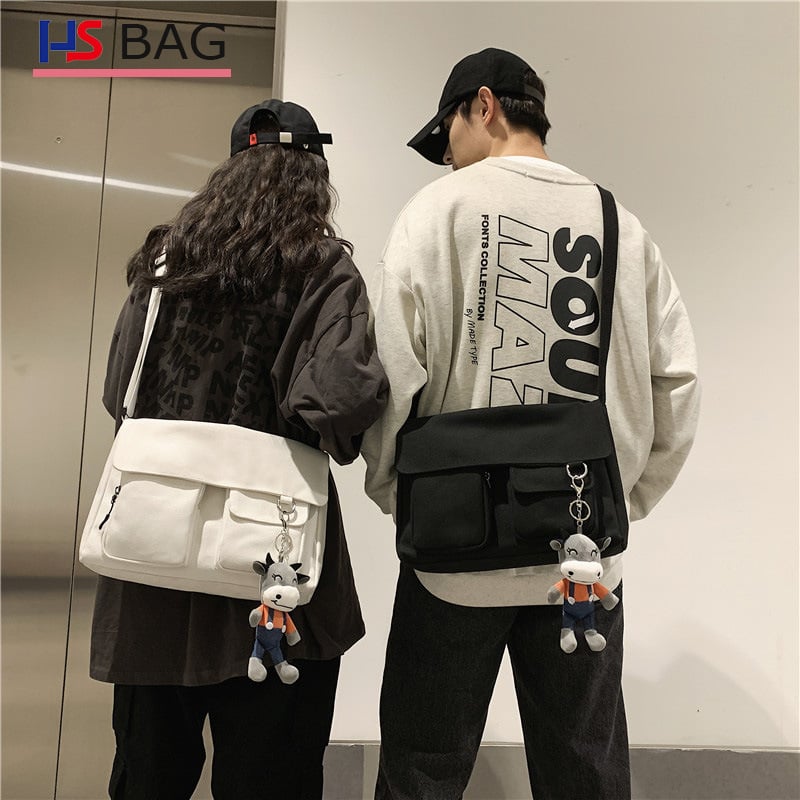 Muška torba preko prsa: platnena crossbody, veliki kapacitet, urbani stil, otporna na habanje, poliester podstava