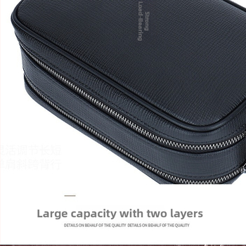 Мъжки клъч от естествена кожа с анти-крадба и заключване с парола, кожен ръчен аксесоар от първи слой кожа