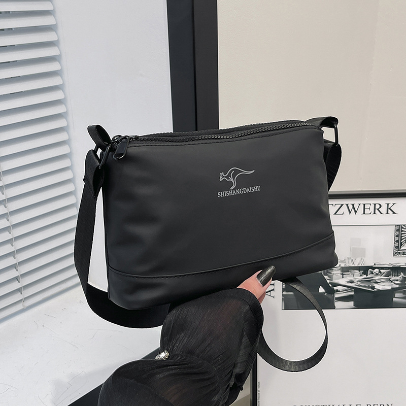 Muška crossbody torba PVC-a, otporna na habanje, uzorak s životinjskim motivom, podstava od poliestera, zima 2025