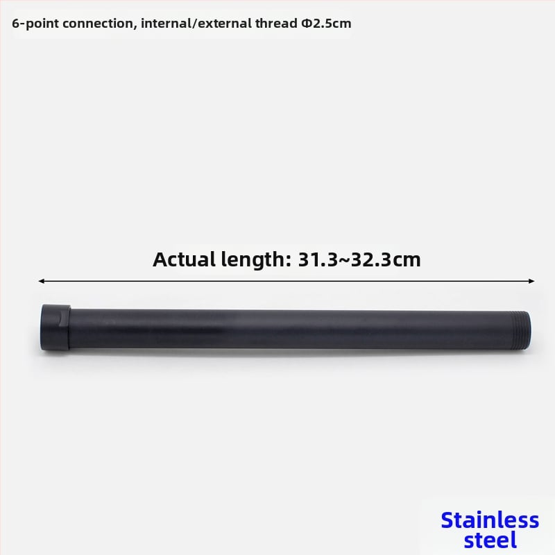 Tub extindere duș, model 6 puncte, din cupru sau oțel inoxidabil, montaj vertical, finisaj electroplacat, temperatură de lucru 90°C