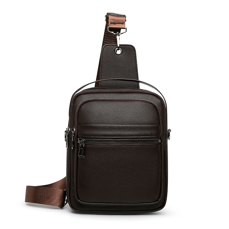Muška crossbody torba za poslovna putovanja, PU koža, model 0440, podstava od poliesteru, s unutarnjim pretincem