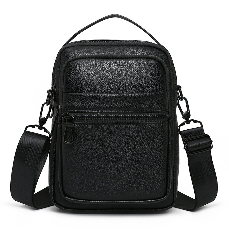 Muška crossbody torba za poslovna putovanja, PU koža, model 0440, podstava od poliesteru, s unutarnjim pretincem