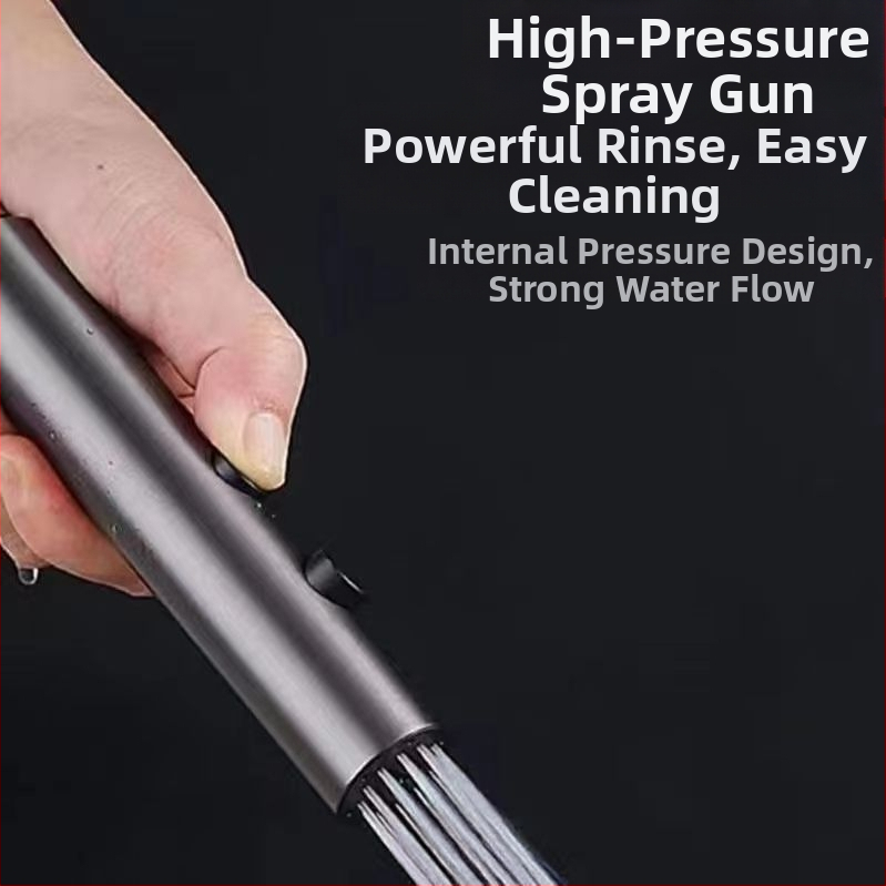 Пистолет за промиване на тоалетна 709, неръждаема стомана и пластмаса, модерен стил