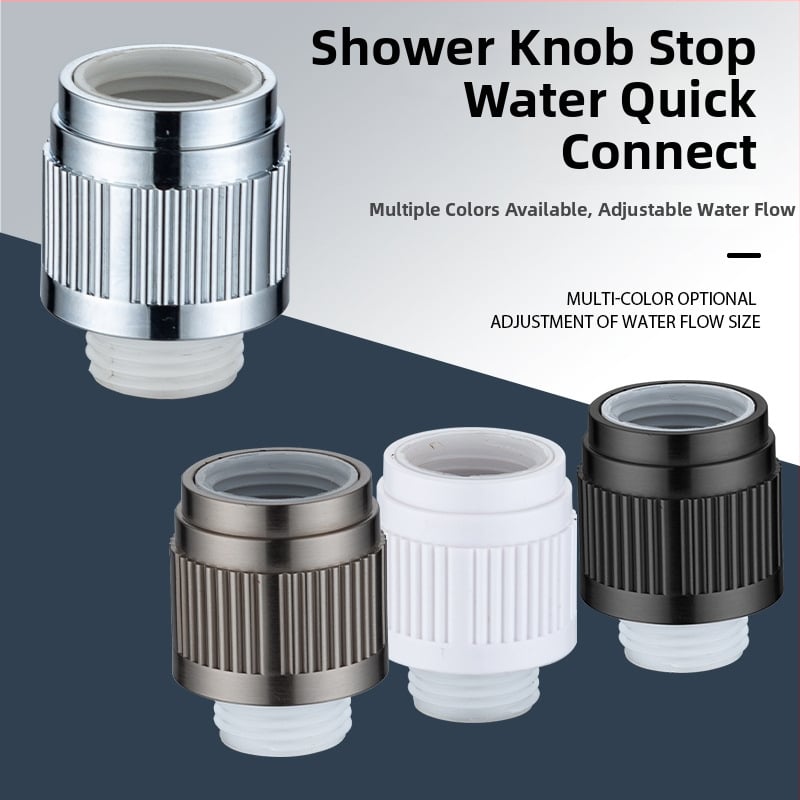 Duș cu mâner și duză cu întrerupere a apei la atingere, cuplaj rapid pentru furtun, montaj rotativ, model ZC-16800358, PP, 100°C, 50 MPa